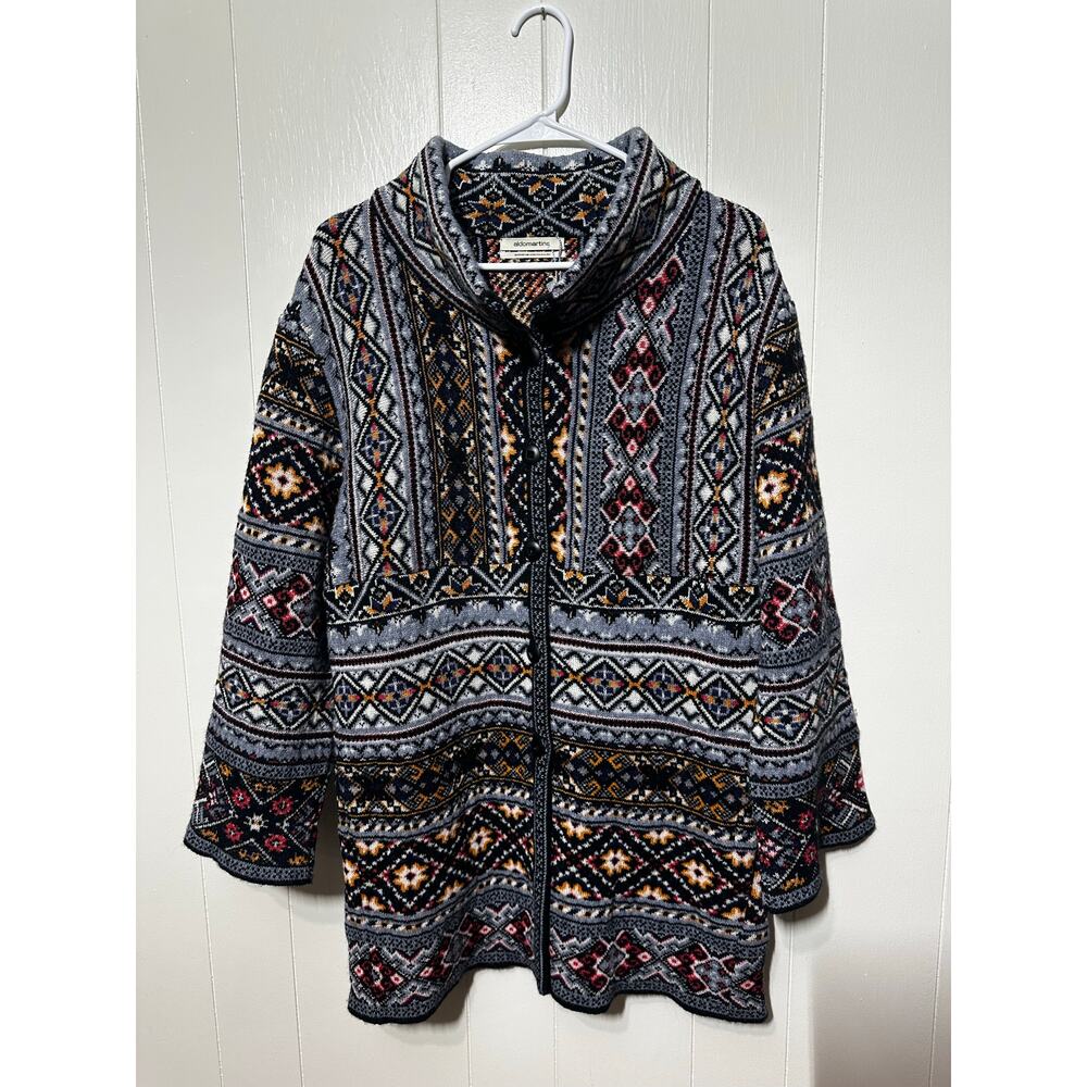 Anthropologie Aldomartines Oslo Jumper Coat cardigan Wool Size XS